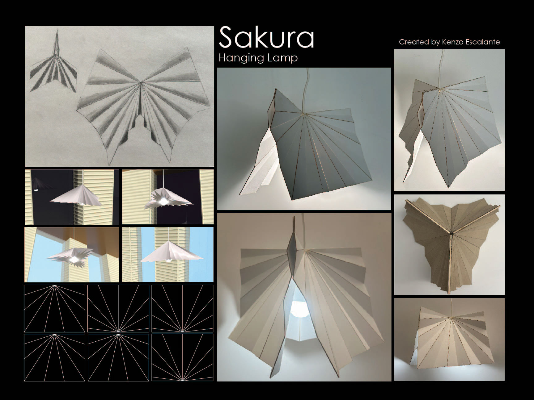 Sakura Lamp Poster Board