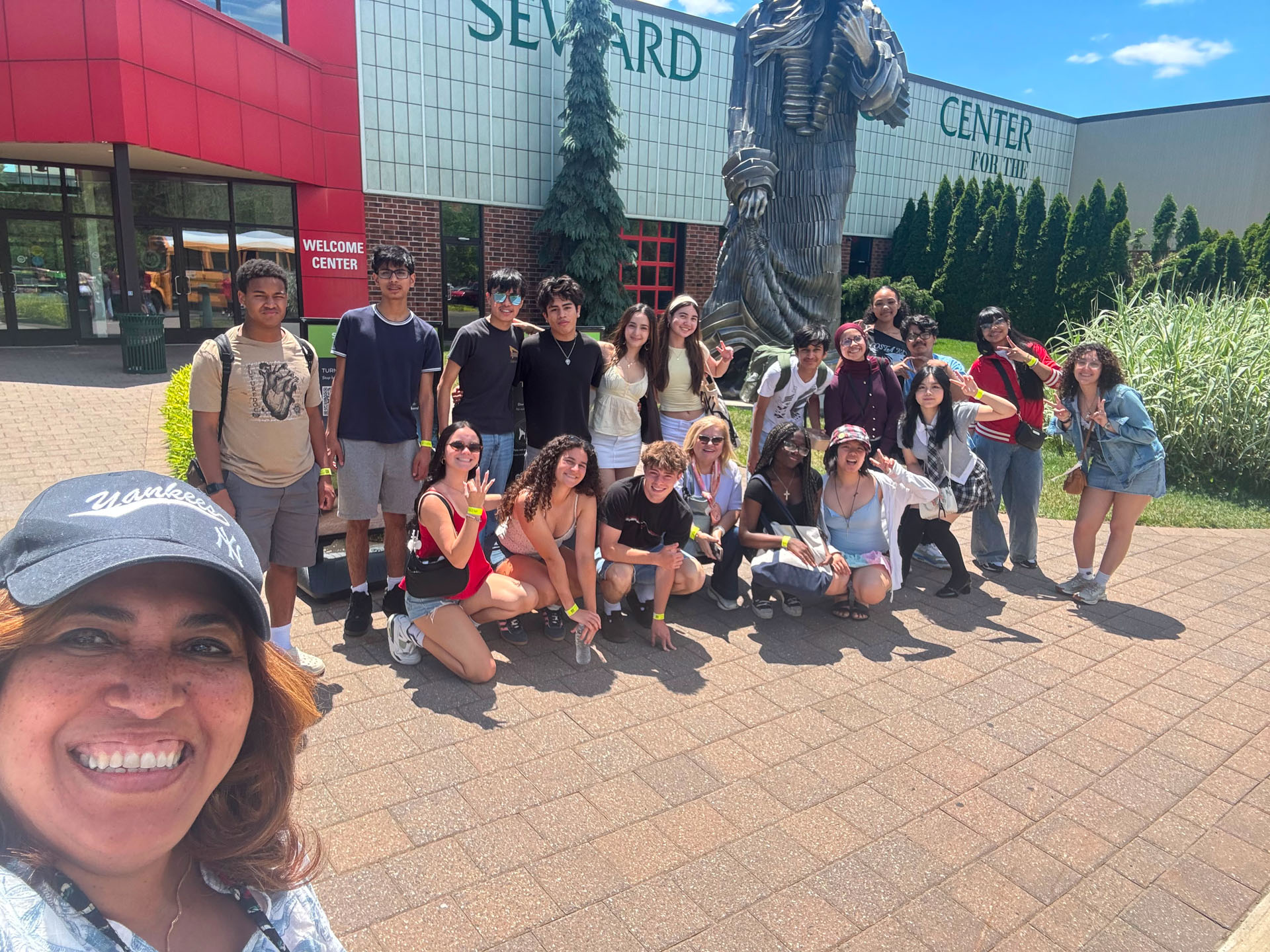 Art Comes Alive: High Tech French students Step “Beyond the Frame” at Grounds for Sculpture