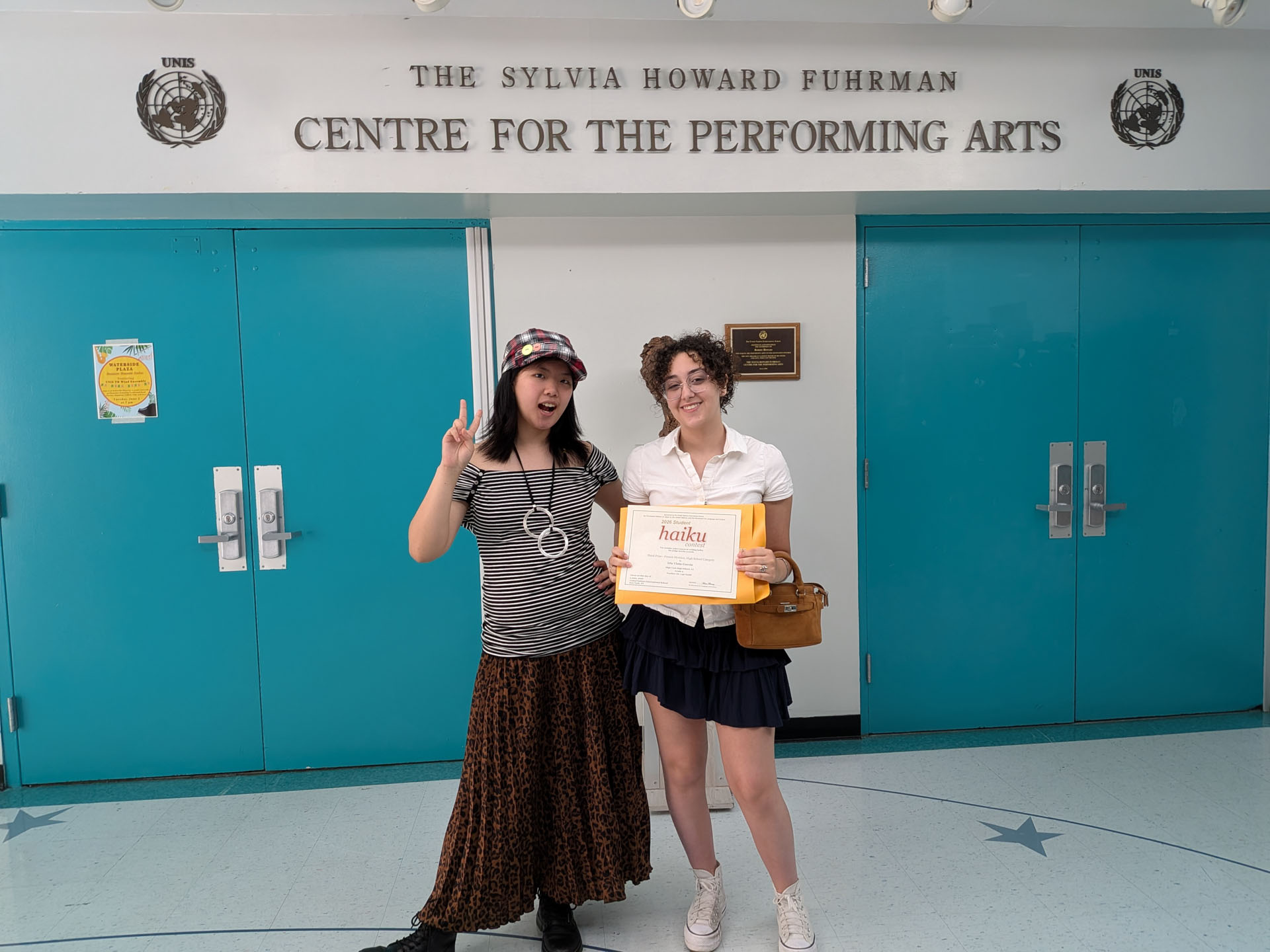 High Tech Sweeps Prestigious International Haiku Contest at the United Nations International School (UNIS)