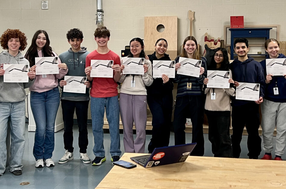Senior Wood Technology Students Earn Industry Valued Credential