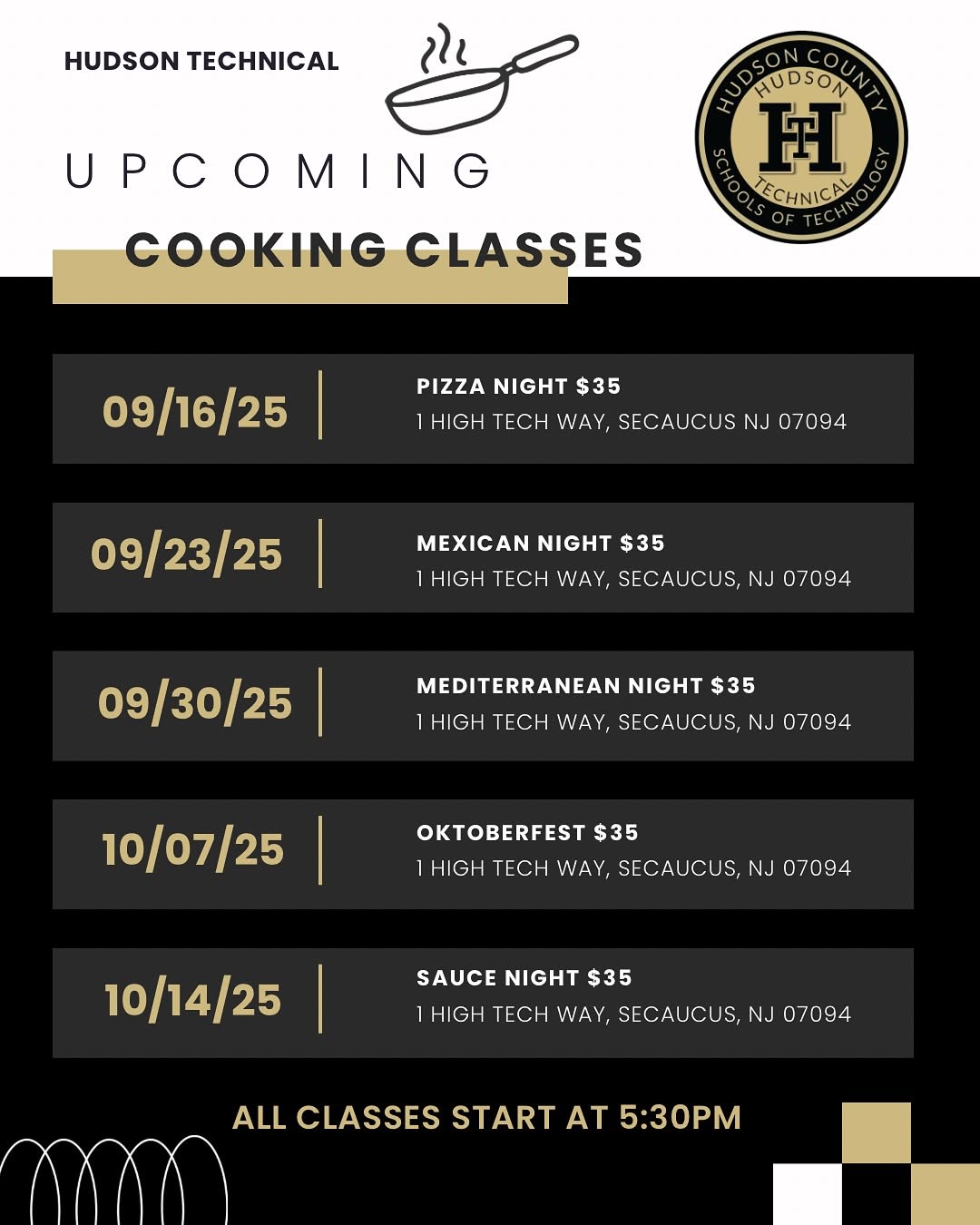 Fall & Winter Cooking Classes Are Here!