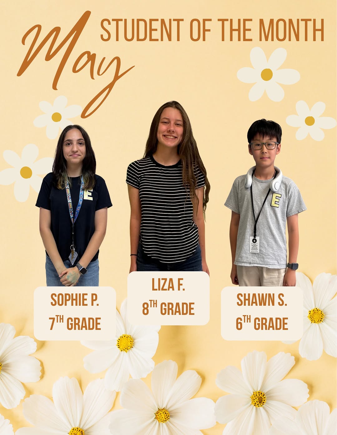 May Students of the Month