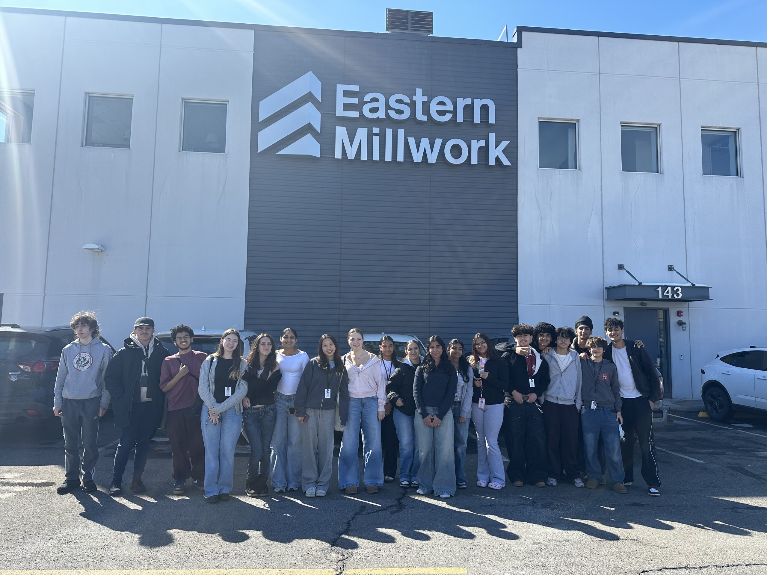 HTHS Students Reunite with Alumni and Engineering Apprentices at Eastern Millwork, Inc.